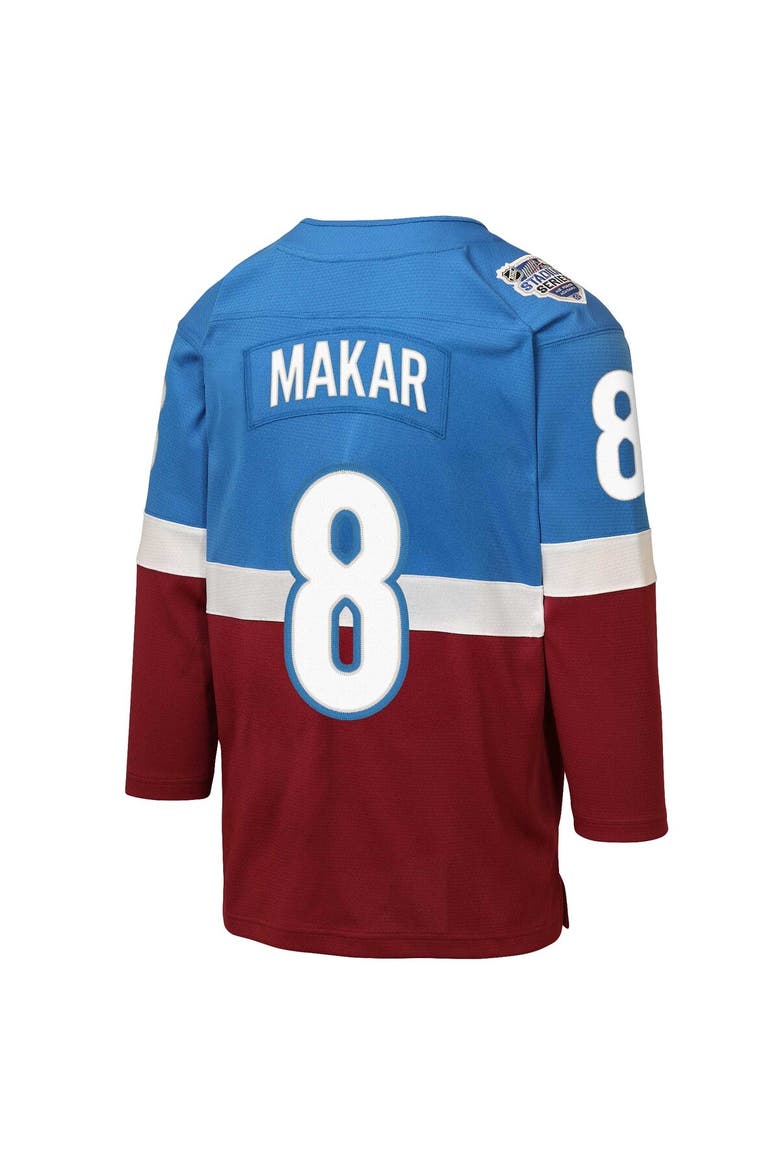 Youth Mitchell & Ness Cale Makar Blue/Burgundy Colorado Avalanche 2020 Stadium Series Power Play Jersey, Alternate, color, Blue