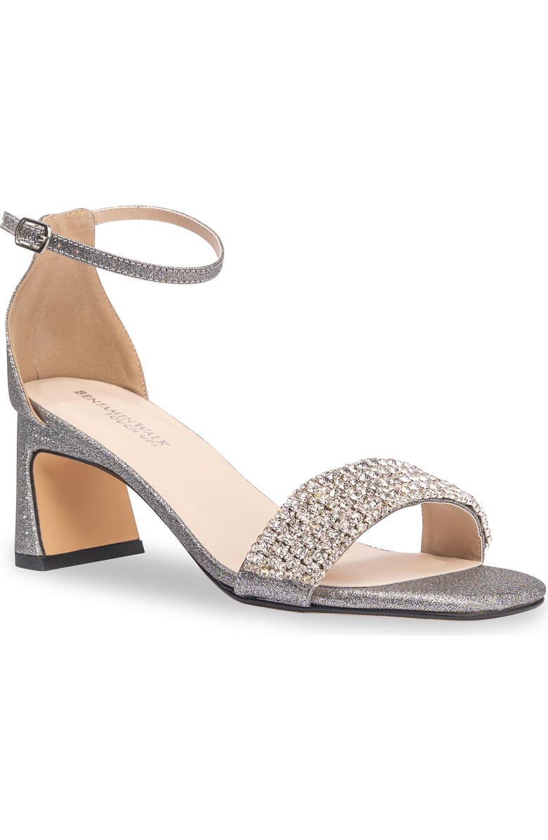 Touch Ups Jade Ankle Strap Sandal, Main, color, Pewter