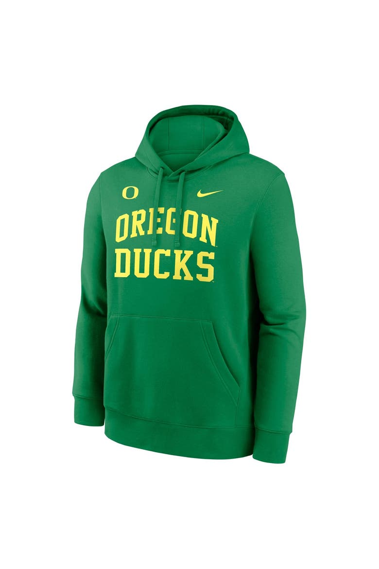 Men's Nike  Green Oregon Ducks Primetime Arched Club Fleece Pullover Hoodie, Alternate, color, Green