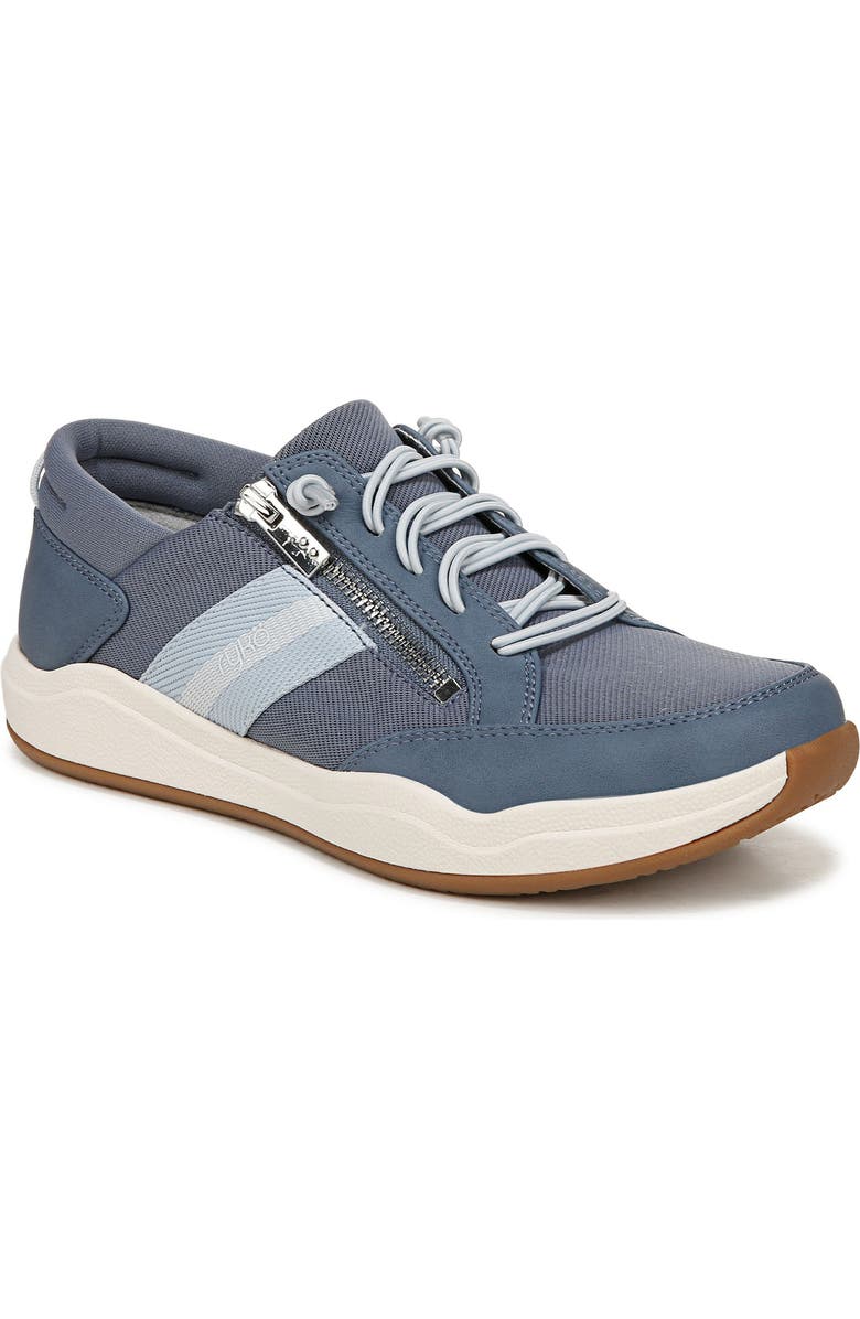 Rykä Carefree Zip Walking Sneaker, Main, color, Stone Blue