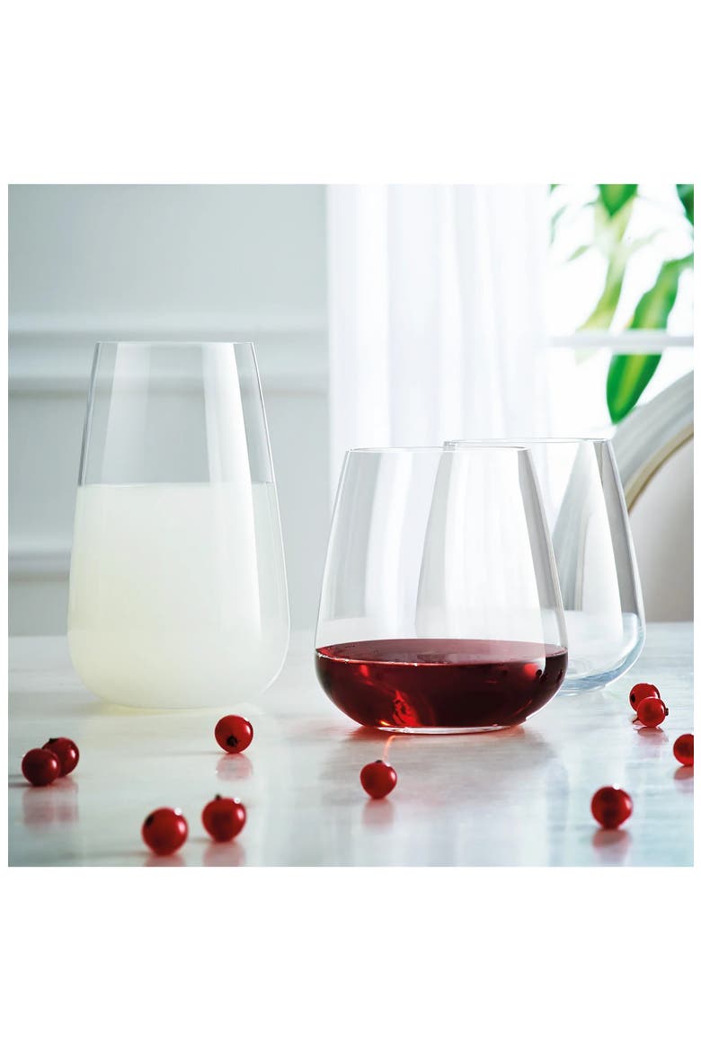 Talismano 15.25 oz. On The Rocks Tumbler Glasses, Set of 4, Alternate, color, CLEAR