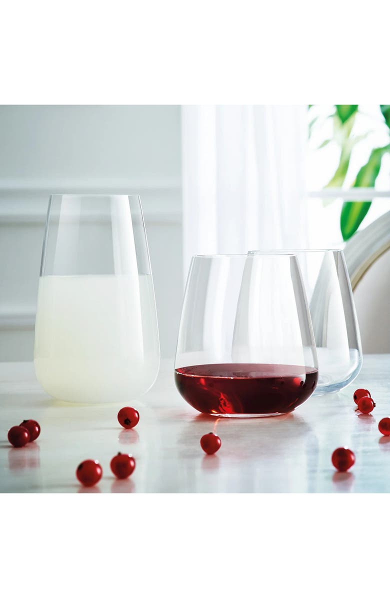 Luigi Bormioli Talismano Set of 4 Double Old Fashion Glasses, Alternate, color, Clear