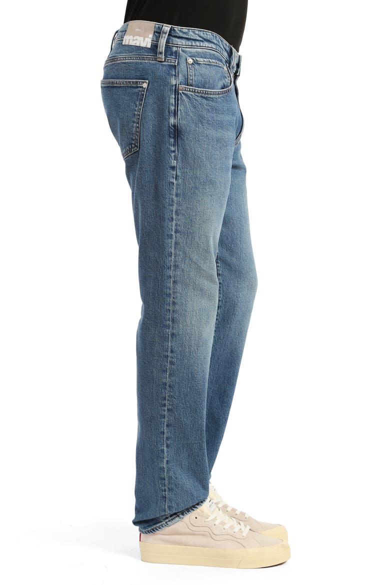 Marcus Slim Straight Leg Jeans, Alternate, color, DARK BRUSHED RECYCLED BLUE