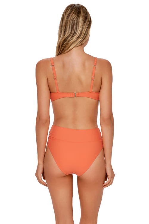 Swim Systems Laura Fold Over Bikini Swim Bottoms In Orange