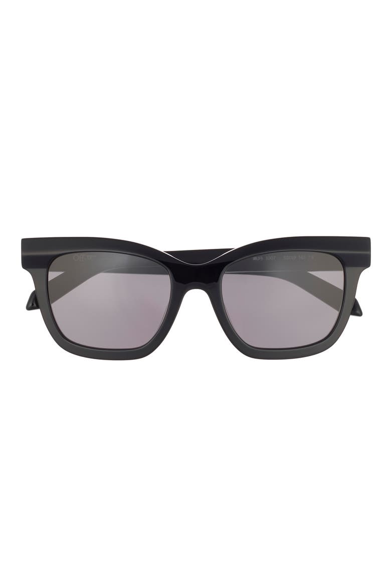 52mm Lincoln Cat Eye Sunglasses, Main, color, BLACK DARK GREY