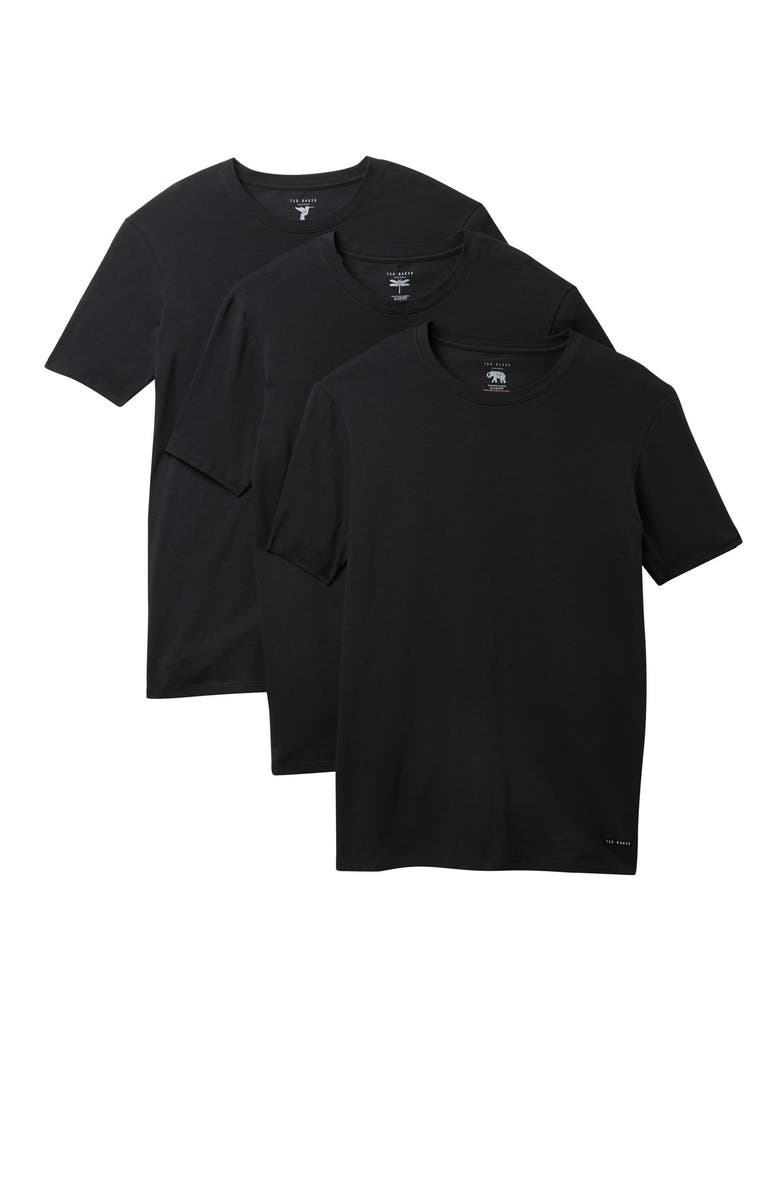 Ted Baker London Cotton Blend Stretch Crew Neck T-Shirt - Pack of 3, Main, color, 