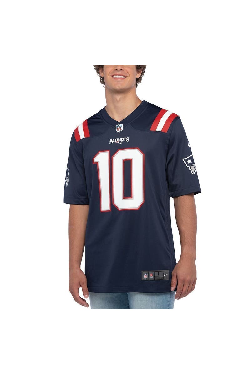 Nike Men's Nike Mac Jones Navy New England Patriots 2021 NFL Draft First Round Pick Game Jersey, Alternate, color, 