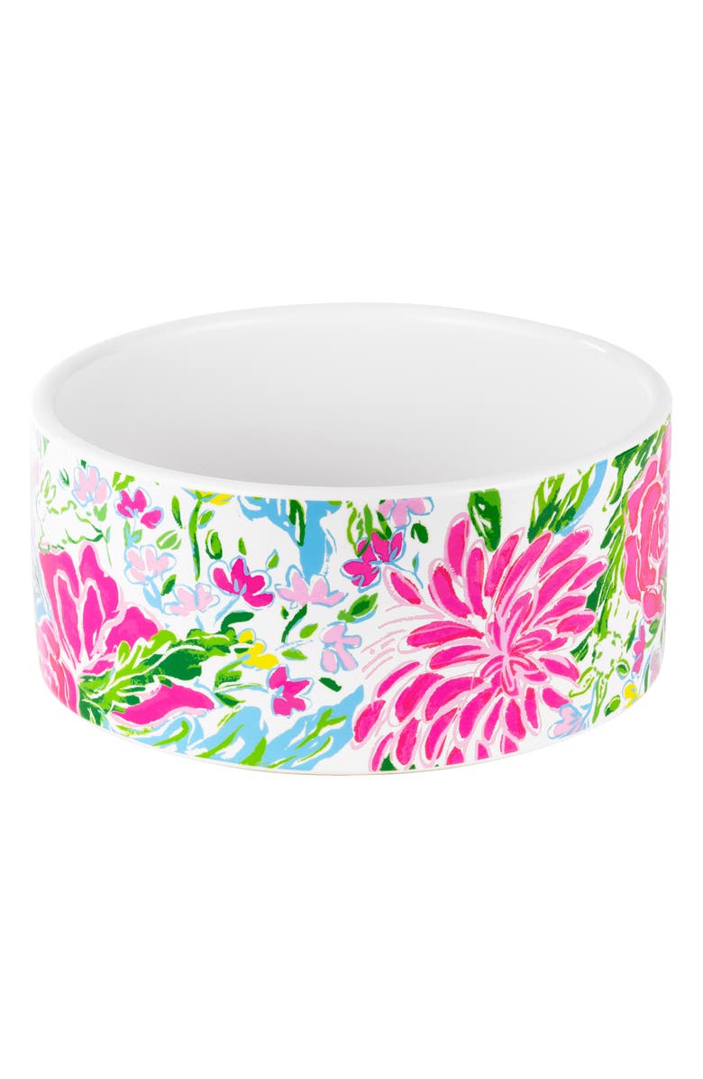 Lilly Pulitzer<sup>®</sup> Bunny Business Dog Bowl, Main, color, 