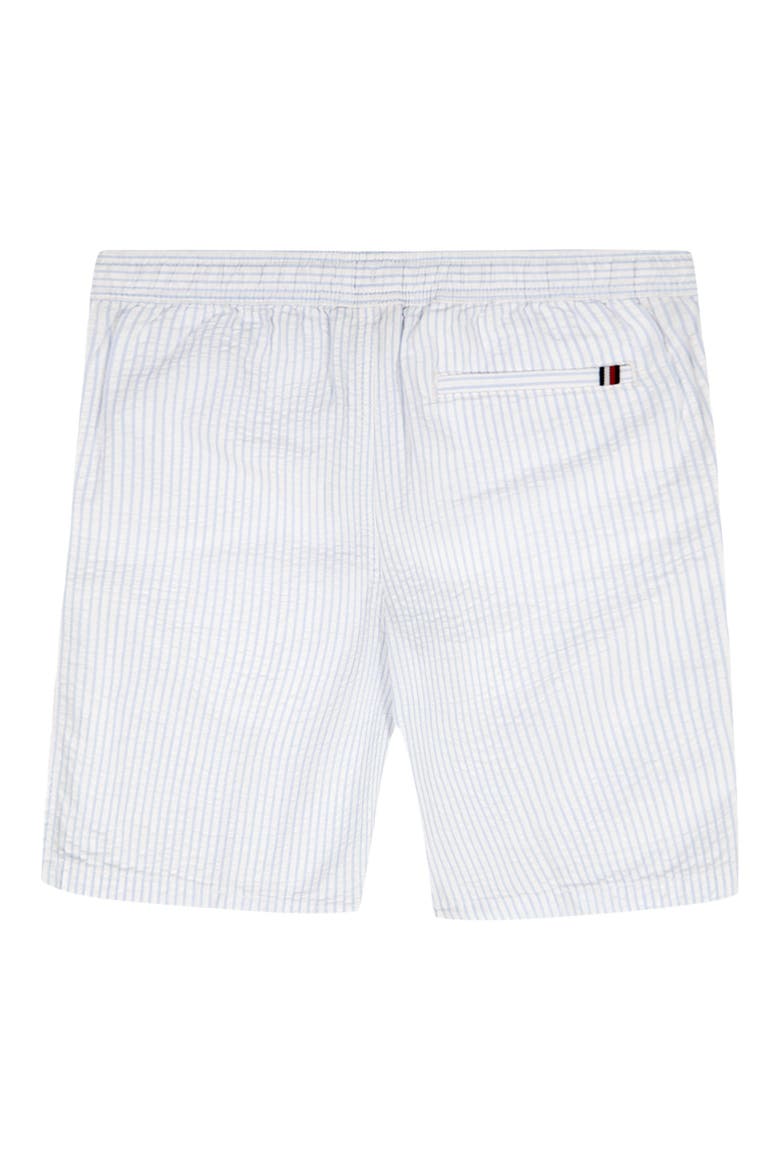 Kids' Stripe Seersucker Shorts, Alternate, color, WINDSURFER