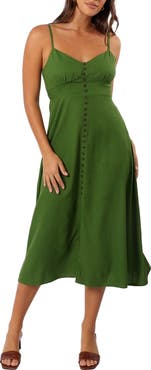 Petal & Pup Darby Linen & Cotton Midi Sundress