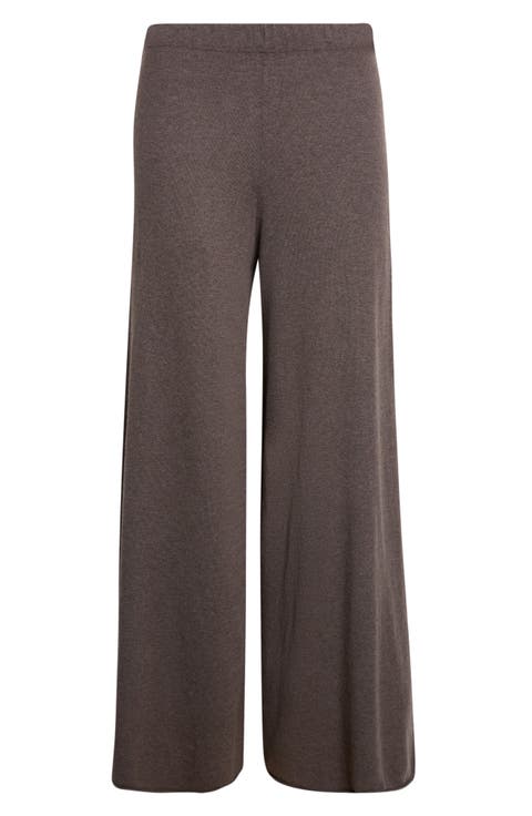 Ainsley Cotton & Cashmere Wide Leg Pants