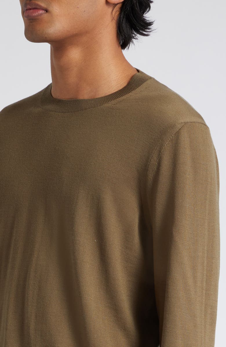 TOM FORD Fine Gauge Merino Wool Sweater, Alternate, color, Olive