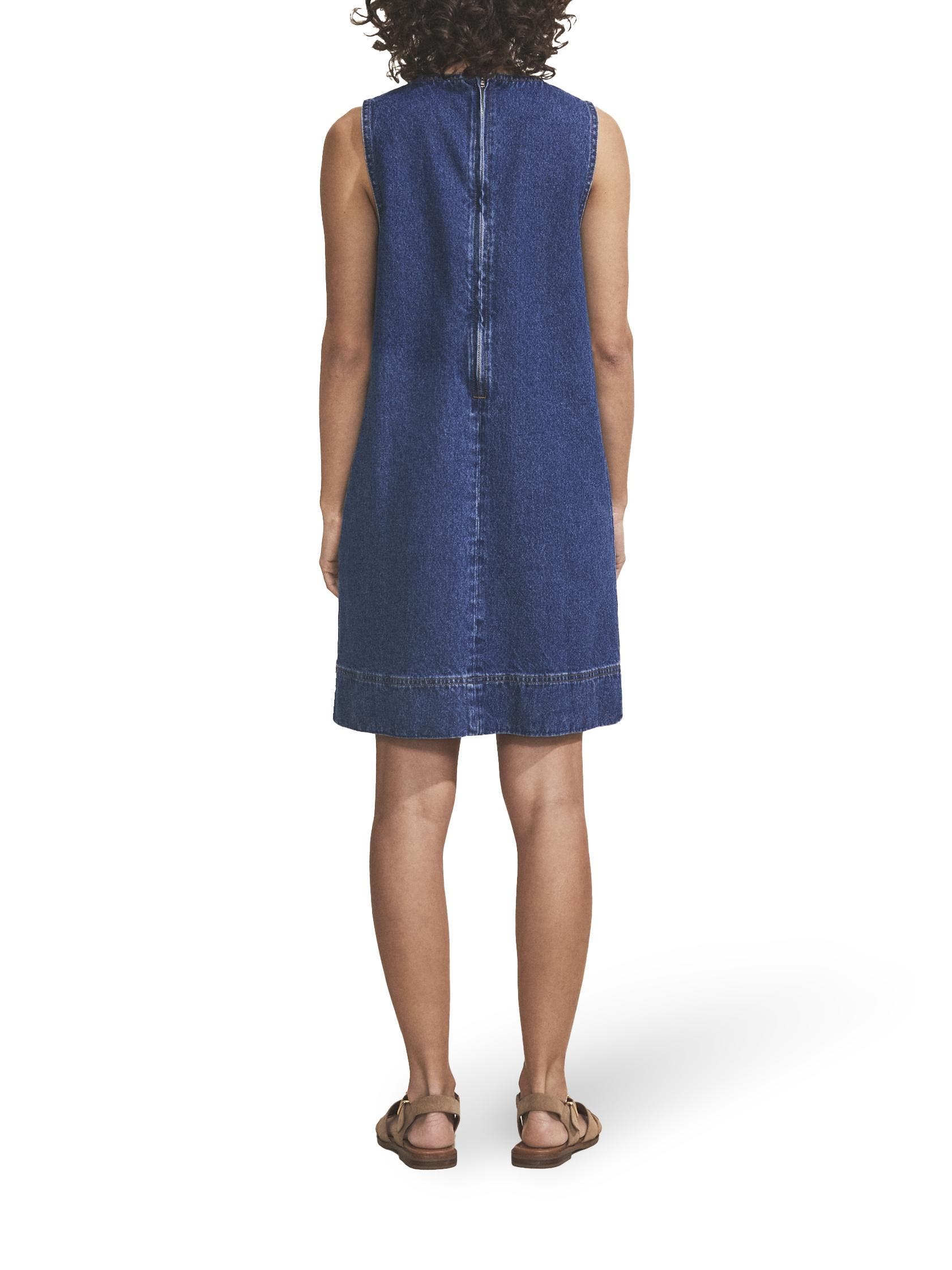 j crew denim shift dress J. Crew Factory Denim Jean Shirt Shift Dress Womens Size 0 Chambray Flap Pockets