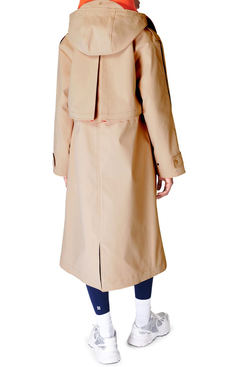 Sweaty Betty Water-Resistant Technical Trench Coat, Alternate, color,