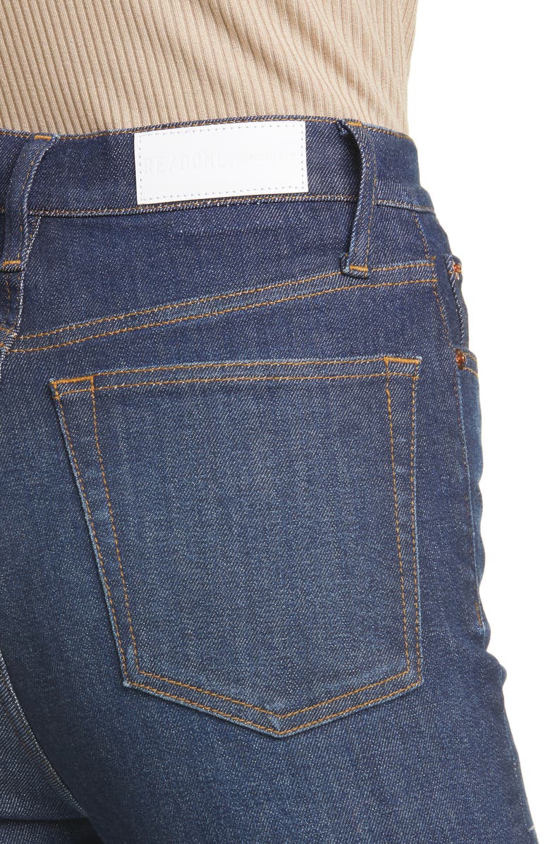 Re/Done Originals Power Stretch High Waist Ankle Skinny Jeans, Alternate, color, 