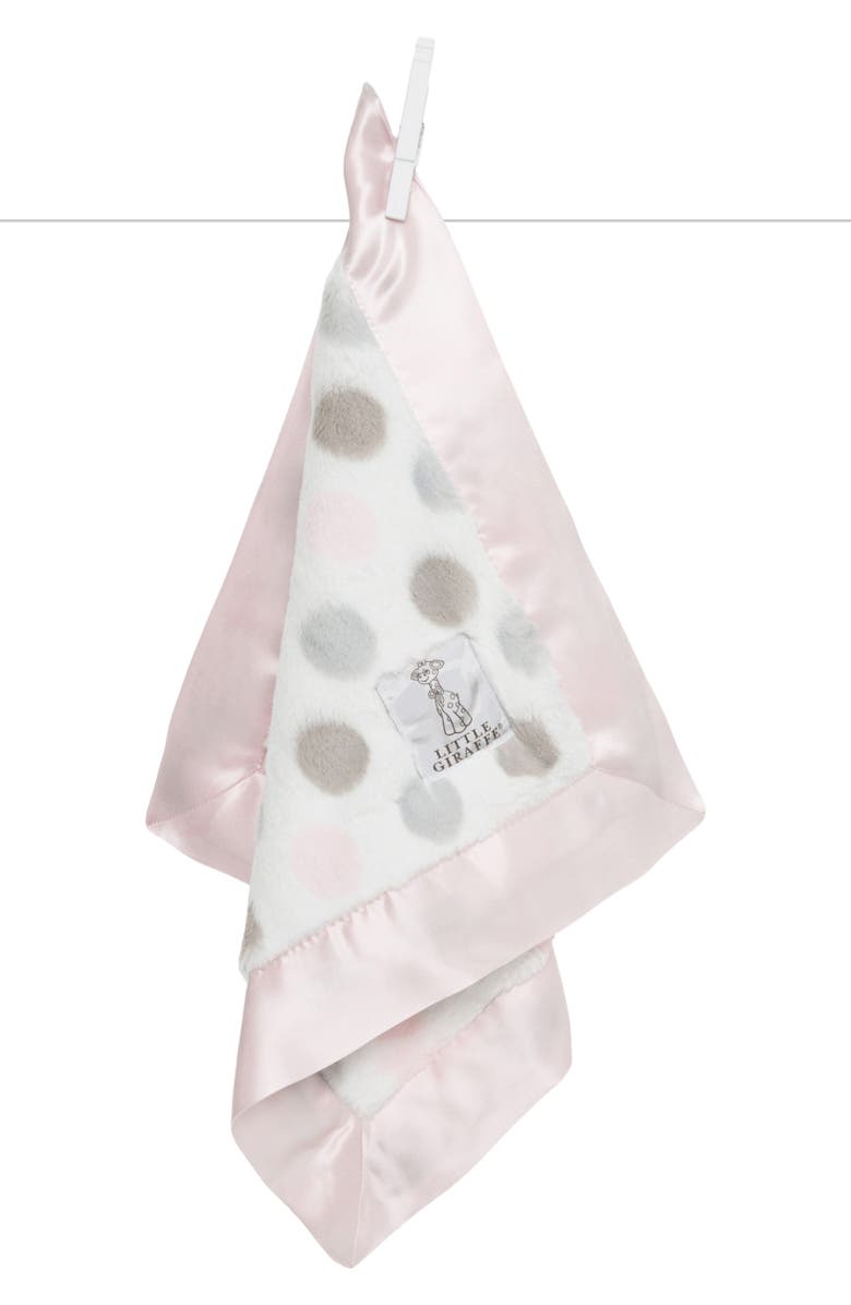 Little Giraffe 'Luxe Dot' Blanky, Main, color, Pink