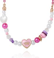 Juicy Couture Kids Pastel Beaded Heart Necklace