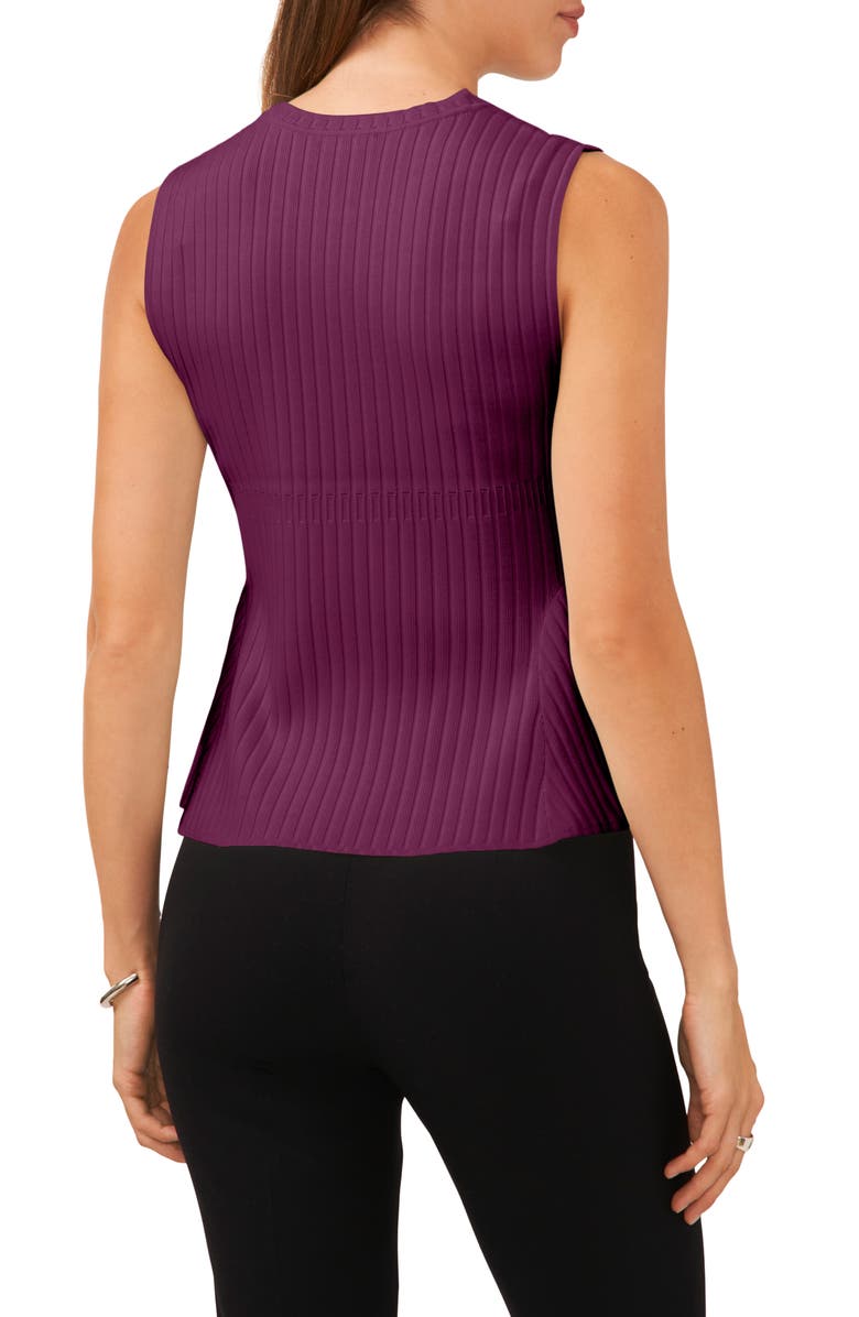 Halogen<sup>®</sup> Sleeveless Peplum Sweater, Alternate, color, Purple