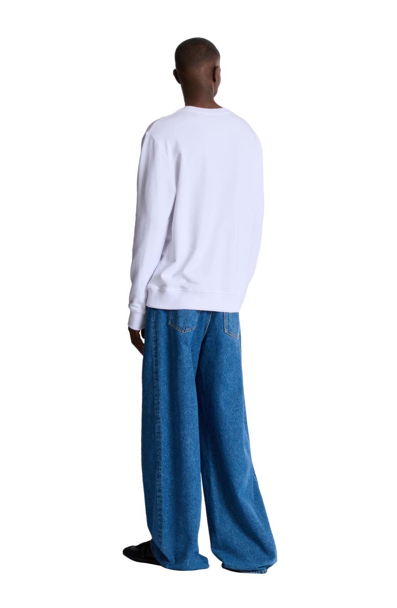 Balmain College Emblem sweatshirt, Alternate, color, Blue