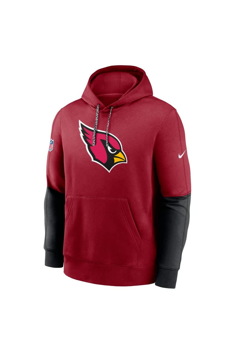 Men's Nike Cardinal Arizona Cardinals 2024 Sideline Club Pullover Hoodie, Alternate, color, Cardinal