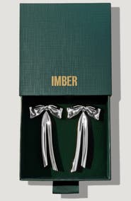 IMBER Bow Statement Drop Earrings