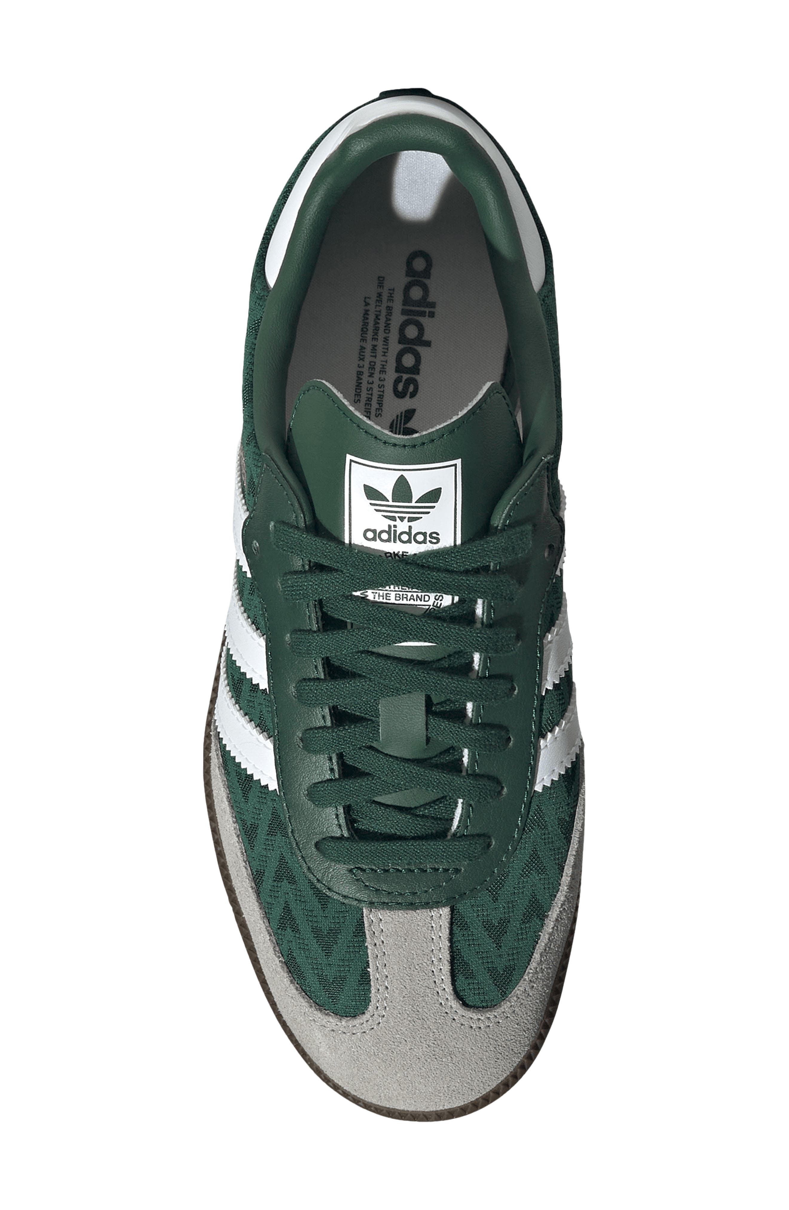 adidas Kids' Samba XLG Sneaker, Alternate, color, Green/ White/ Gum5