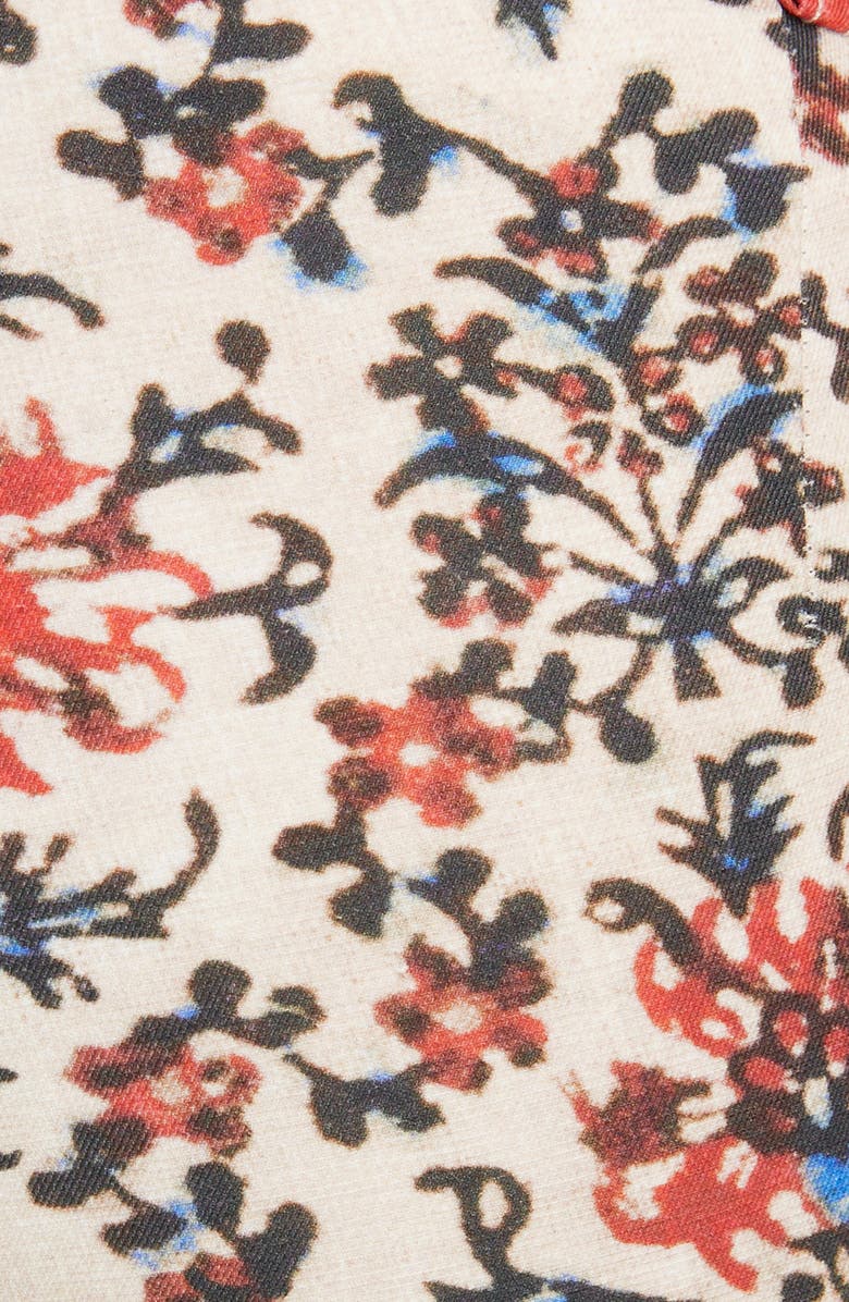 Isabel Marant Floral Print Slim Pants, Alternate, color, 