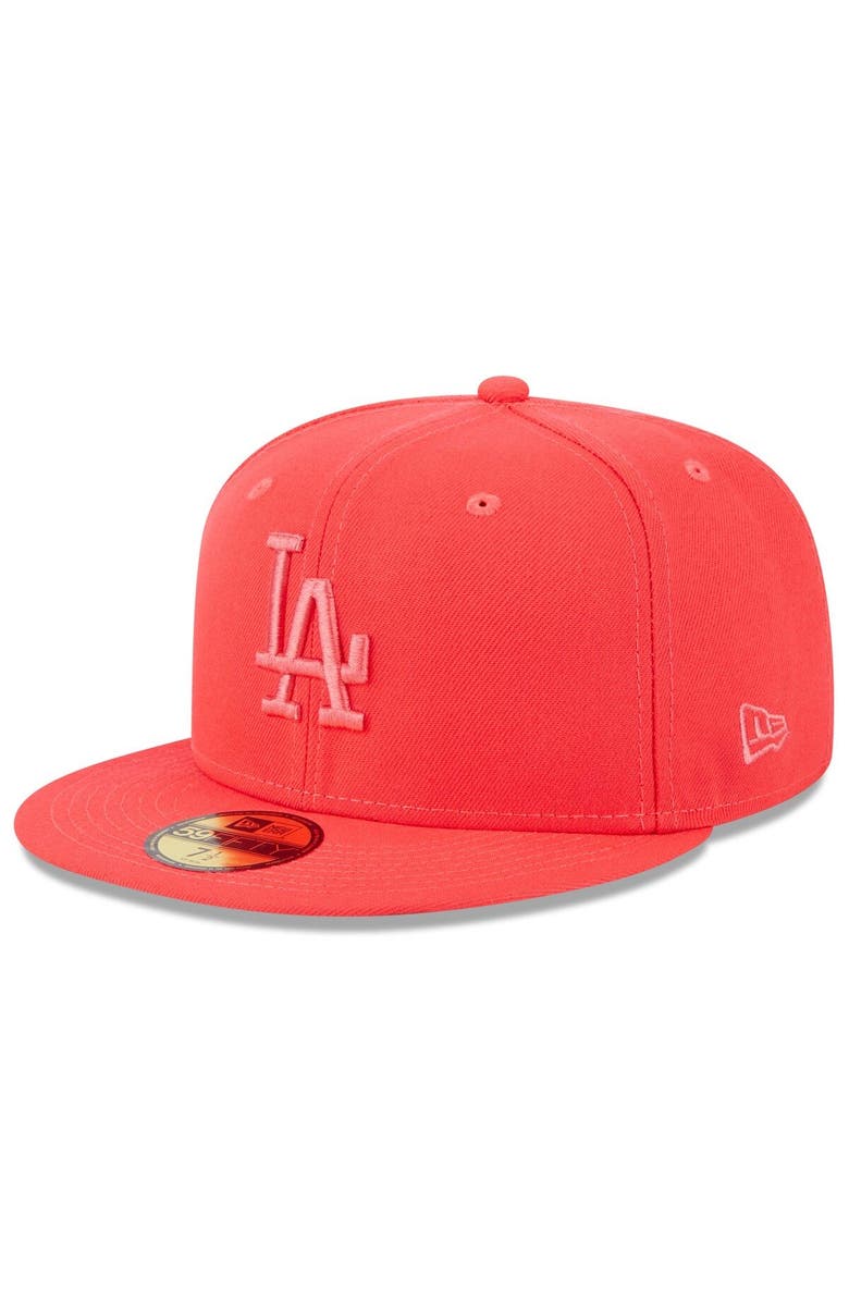 New Era Men's New Era Red Los Angeles Dodgers 2023 Spring Color Basic 59FIFTY Fitted Hat, Main, color, Red
