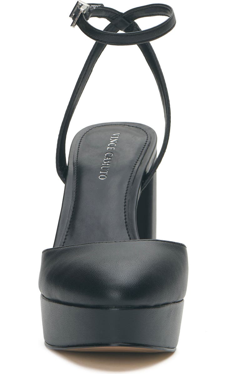 Vince Camuto Patrissya Ankle Strap Platform Pump, Alternate, color, Black