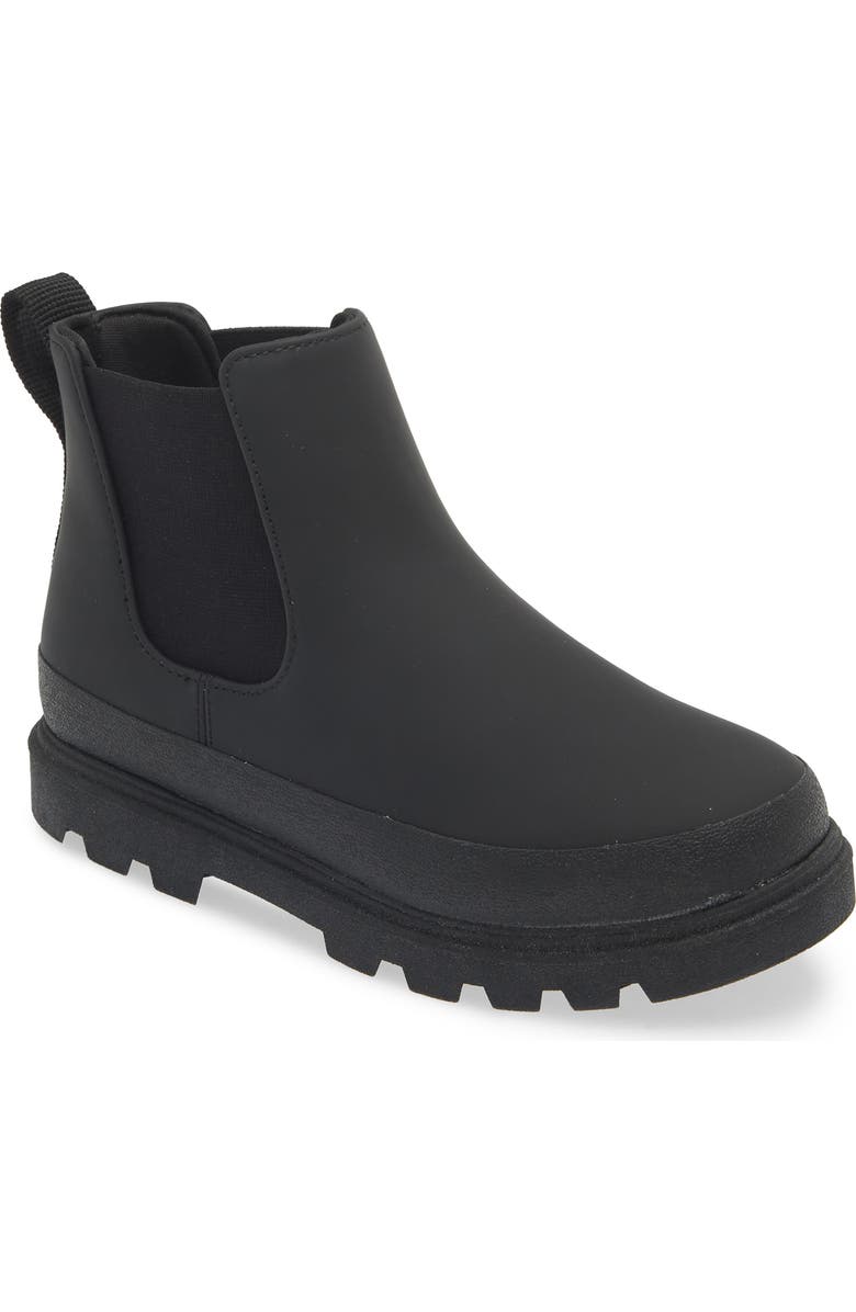 Native Shoes Kids' Kensington Water Resistant Chelsea Boot, Main, color, Jiffy Black/ Jiffy Black