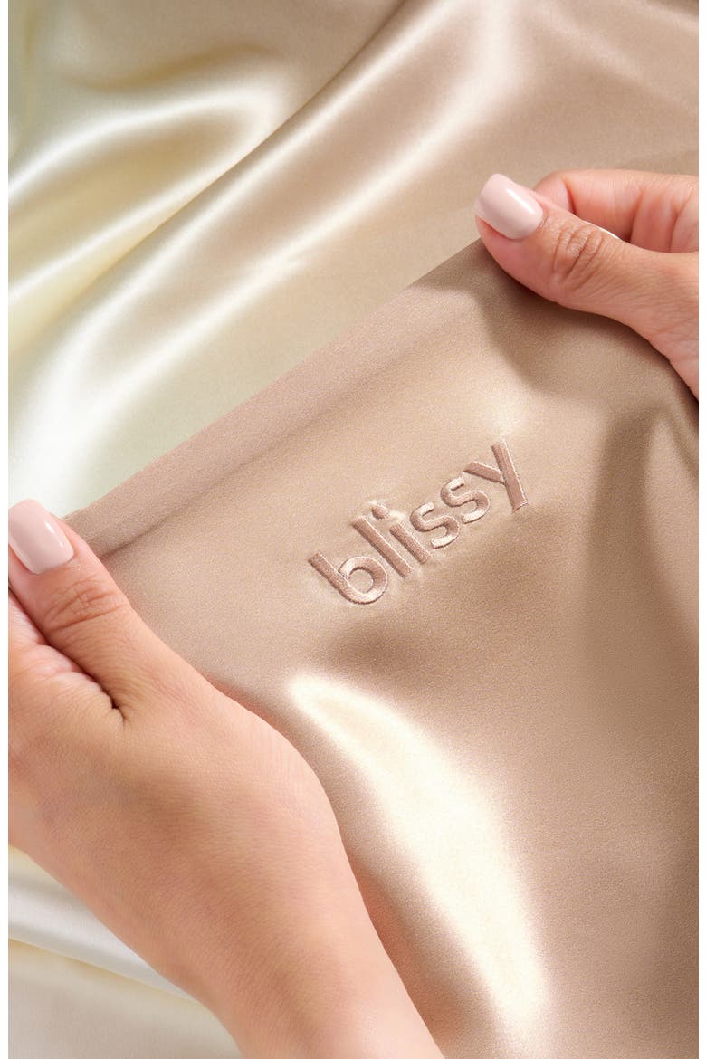 Mulberry Silk Pillowcase, Alternate, color, CHAMPAGNE OMBRE