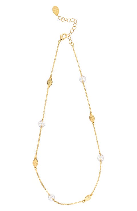 Cubic Zirconia Beaded Necklace