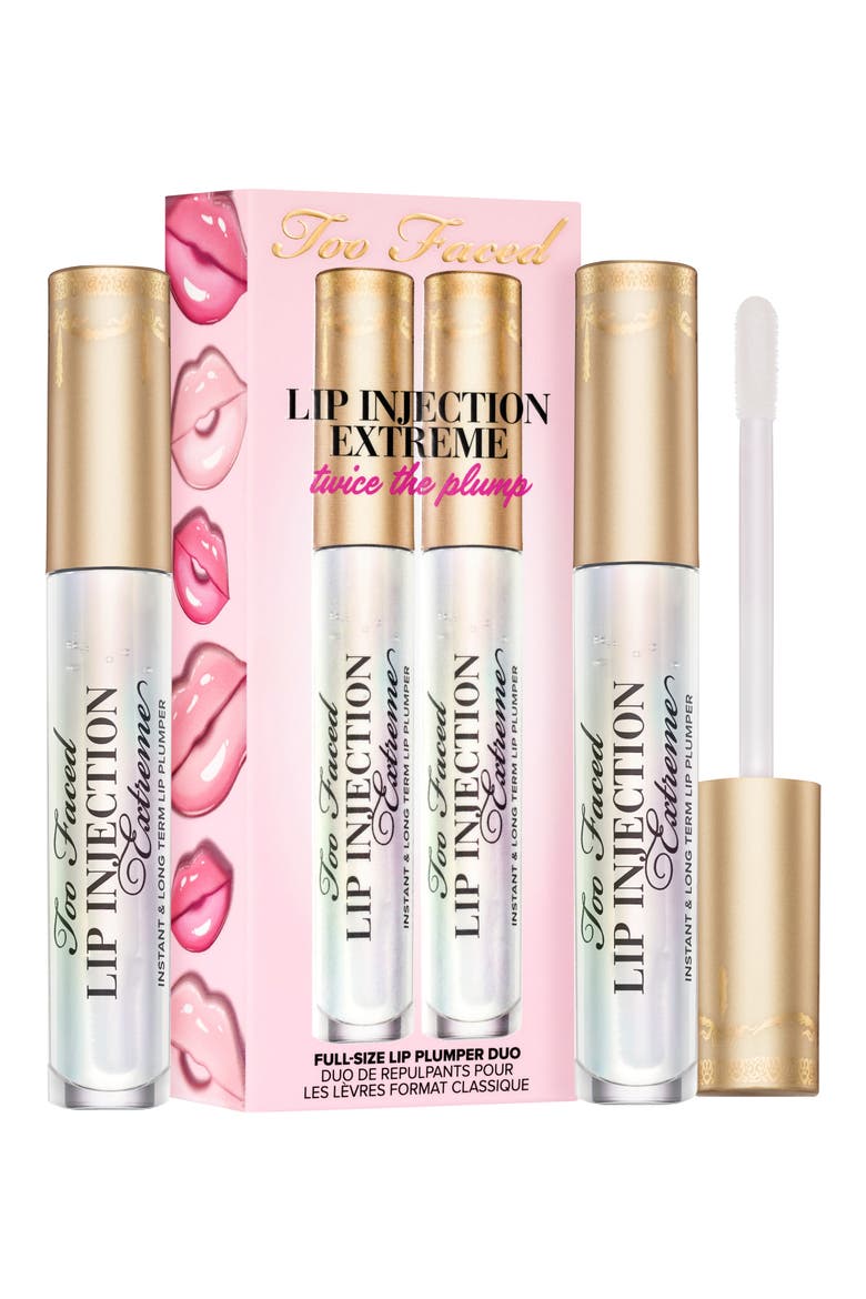 Lip Injection Extreme Twice the Plump Lip Gloss Duo (Nordstrom Exclusive) $58 Value, Main, color, CLEAR