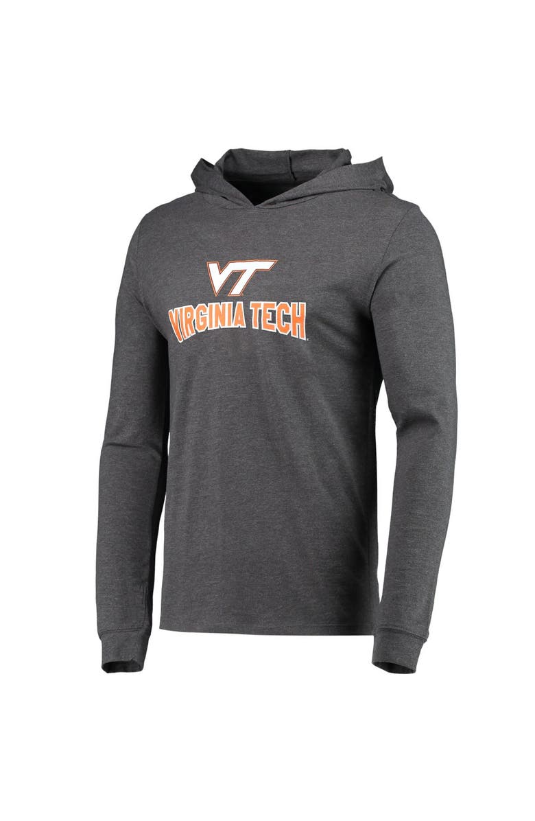 CONCEPTS SPORT Men's Concepts Sport Maroon/Heather Charcoal Virginia Tech Hokies Meter Long Sleeve Hoodie T-Shirt & Jogger Pajama Set, Alternate, color, 