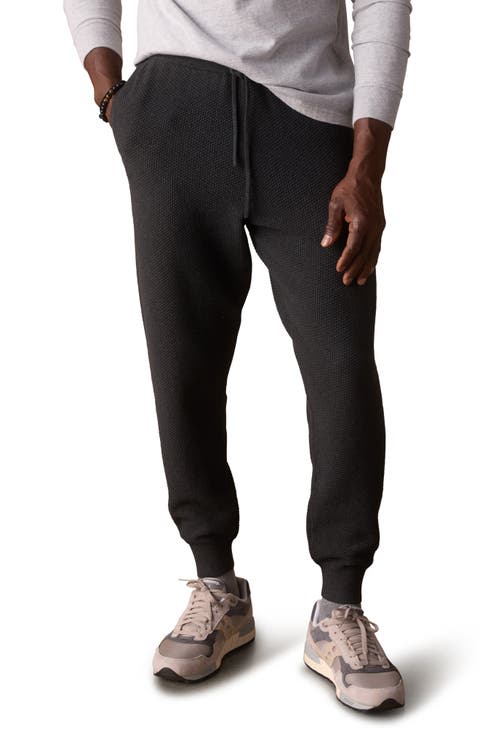 Textured Cotton Blend Joggers