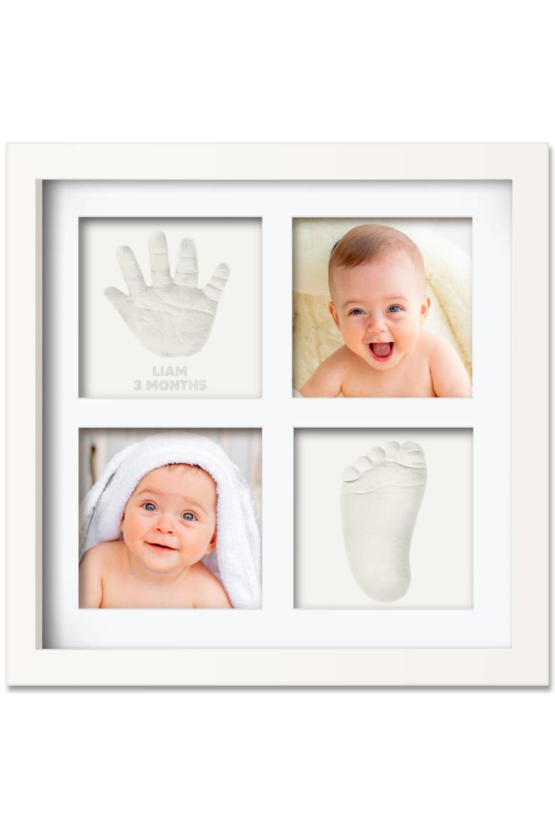 Ever Baby Hand & Footprint Keepsake Frame, Main, color, Alpine White