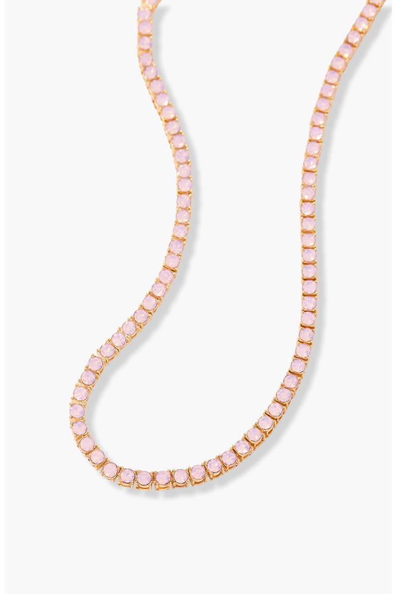 Isabella Blush Tennis Necklace, Alternate, color, GOLD