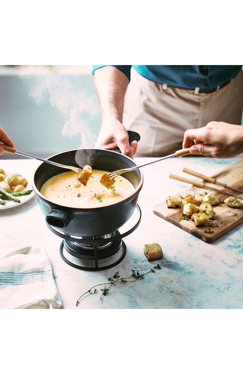 Emile Henry Flame Fondue Set, 2.6 Quart, Alternate, color, Charcoal