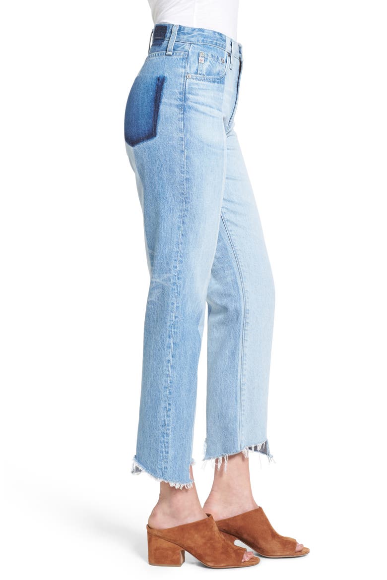 The Phoebe Vintage High Waist Straight Leg Jeans, Alternate, color, 19 YEAR SPLINTER