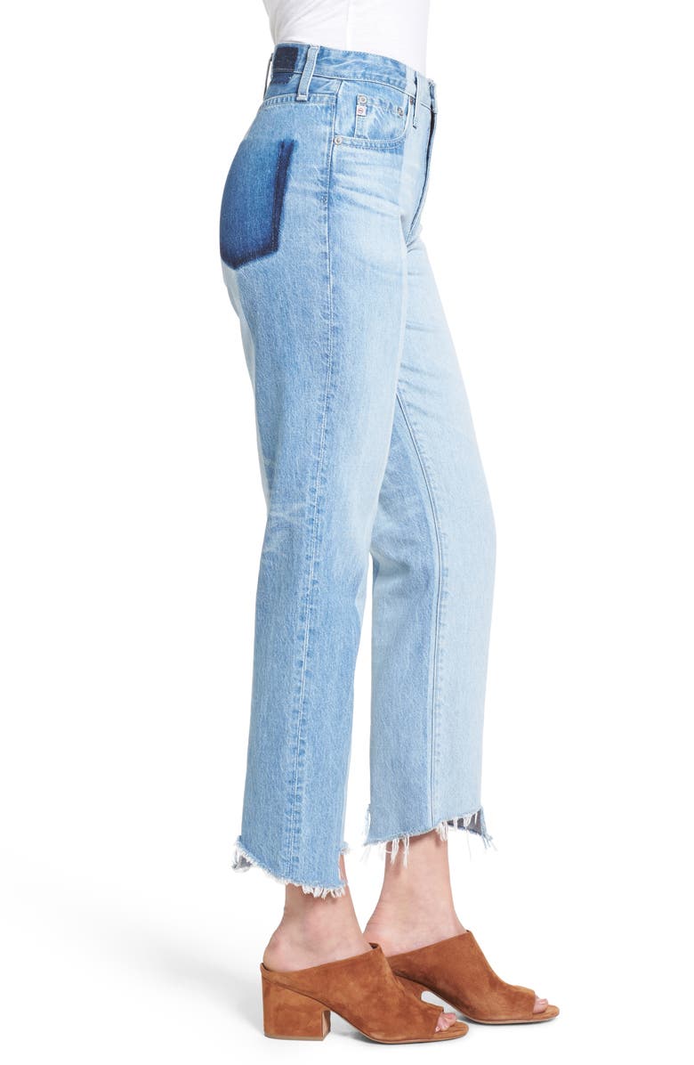 AG The Phoebe Vintage High Waist Straight Leg Jeans, Alternate, color, 