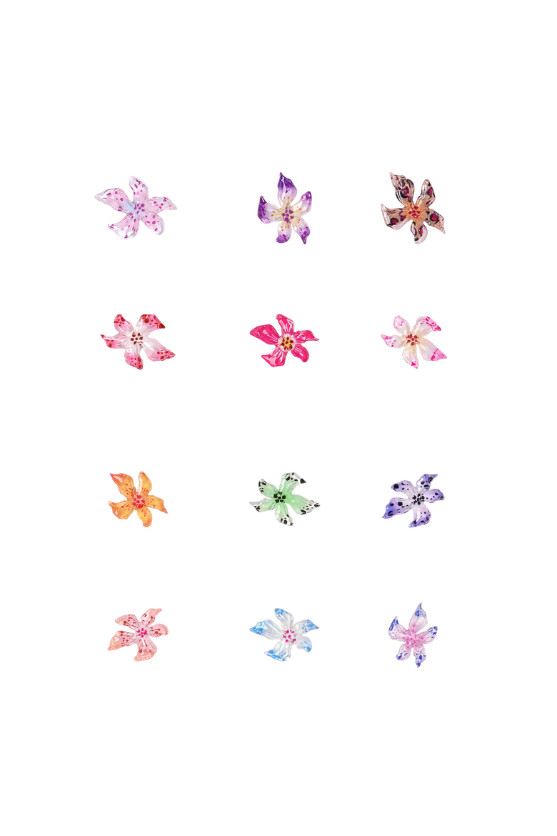 Orchid Blossom - 120+ Assorted Nail Charms, Alternate, color, Assorted multicolor floral