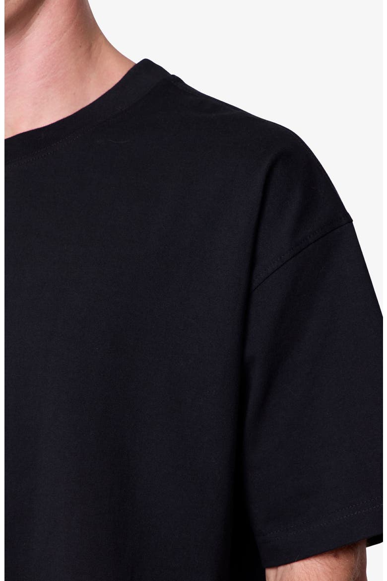 Boxy Heavy Cotton Jersey T-Shirt, Alternate, color, BLACK