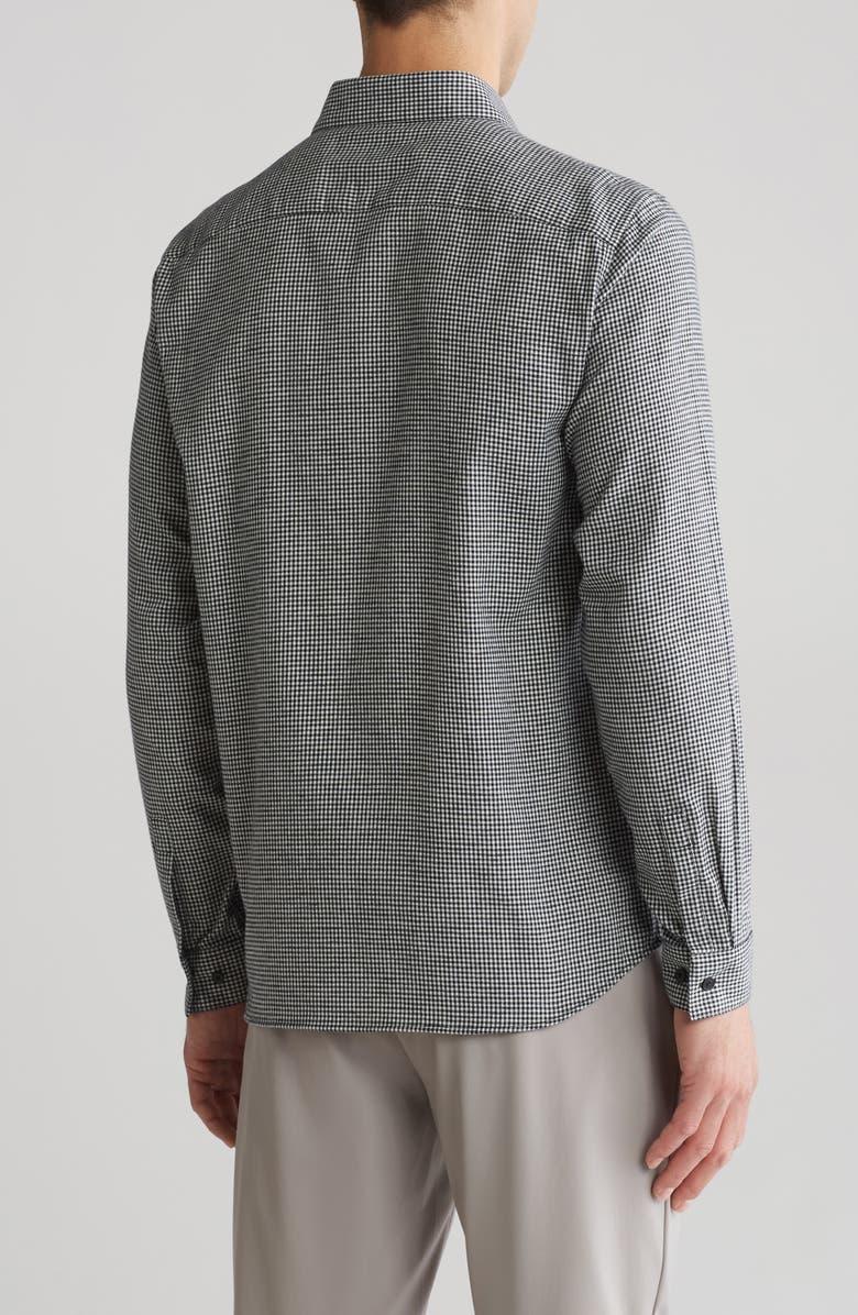 Theory Irving Gingham Slim Fit Overdyed Gingham Button-Up Shirt, Alternate, color,