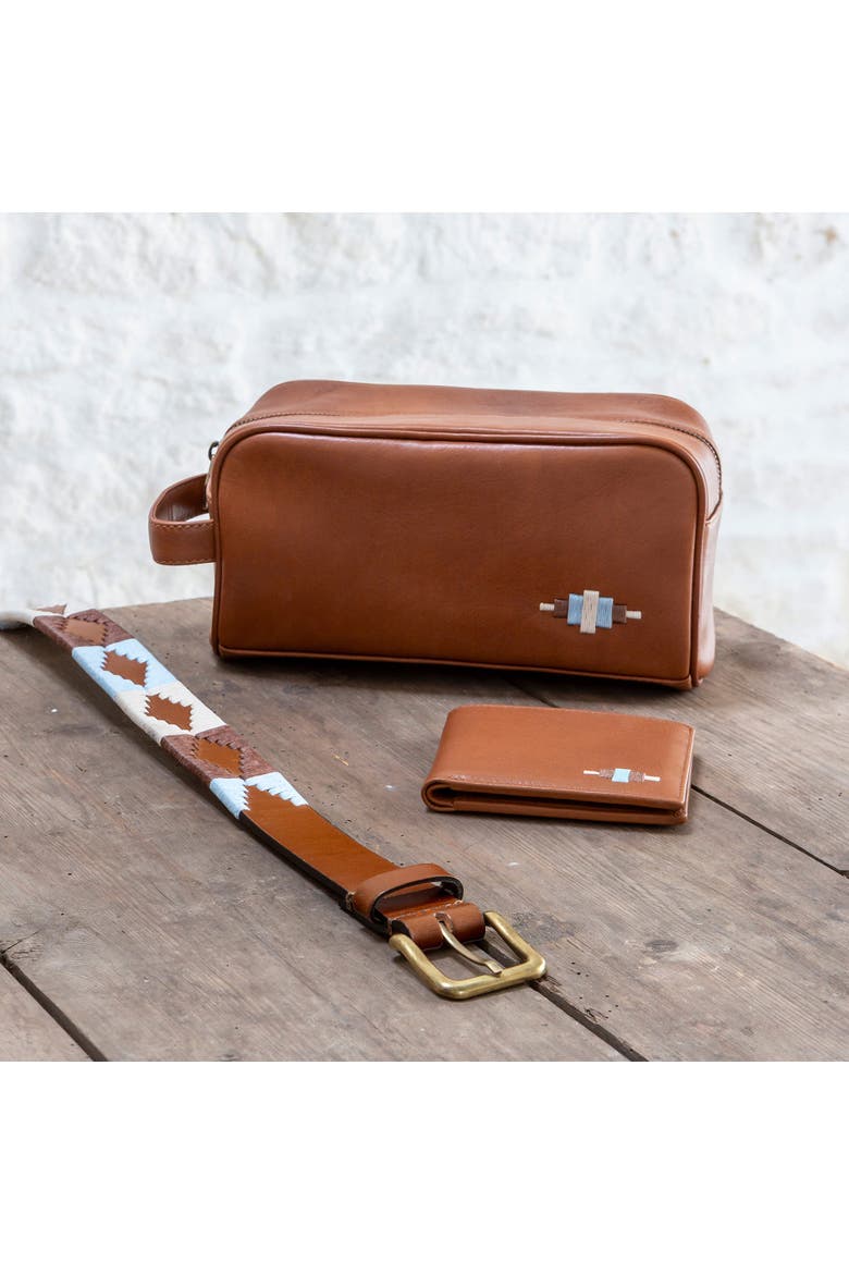 Hombre Washbag, Alternate, color, Tan/Brown/Cream/Light Blue