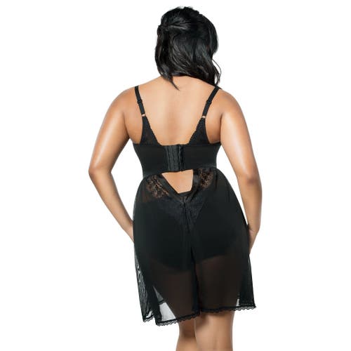 Parfait Plus Mia Lace Wire-free Lace Chemise In Black