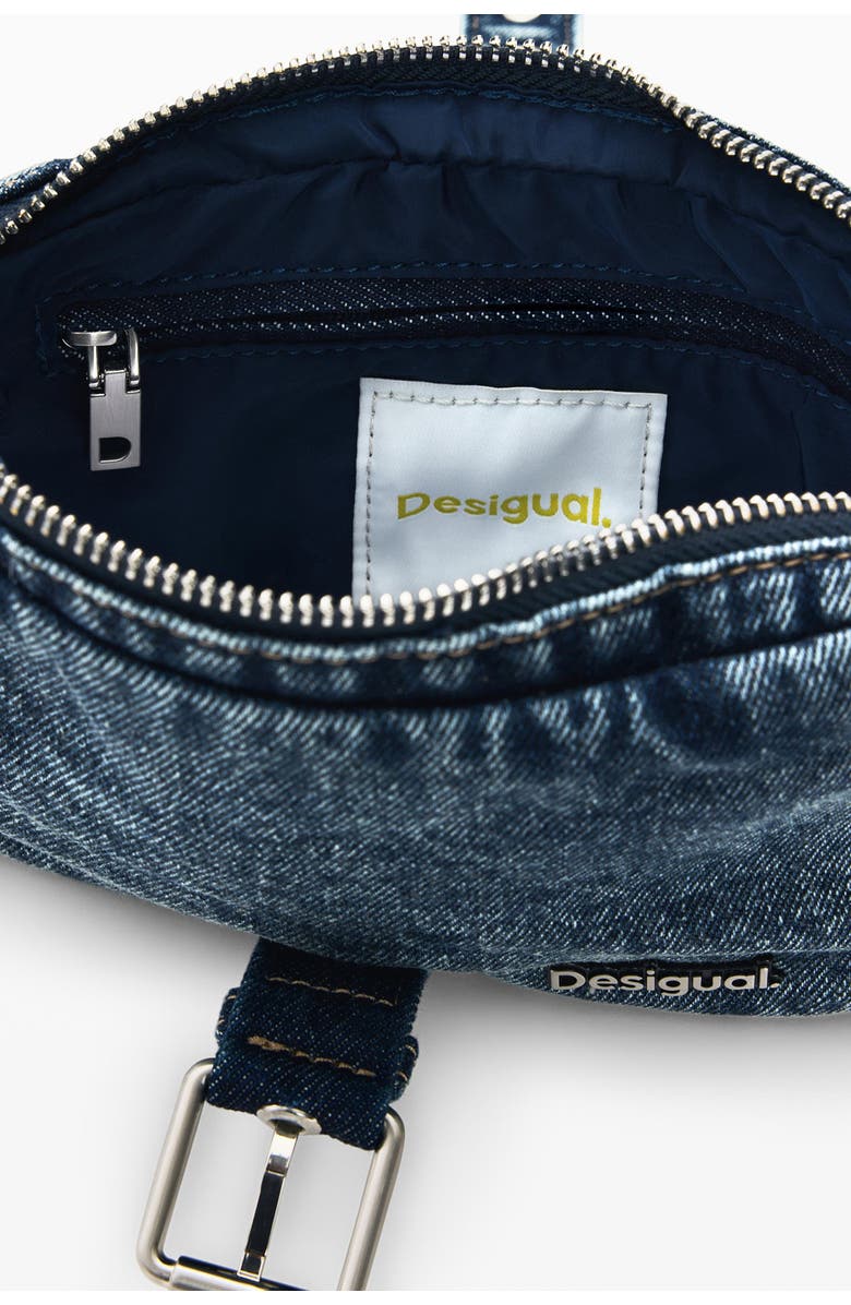 Desigual Denim Shoulder Bag, Alternate, color, Dark Blue