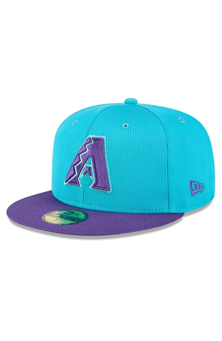 New Era Men's New Era Teal/Purple Arizona Diamondbacks 2025 City Connect Batting Practice 59FIFTY Fitted Hat, Main, color, Teal