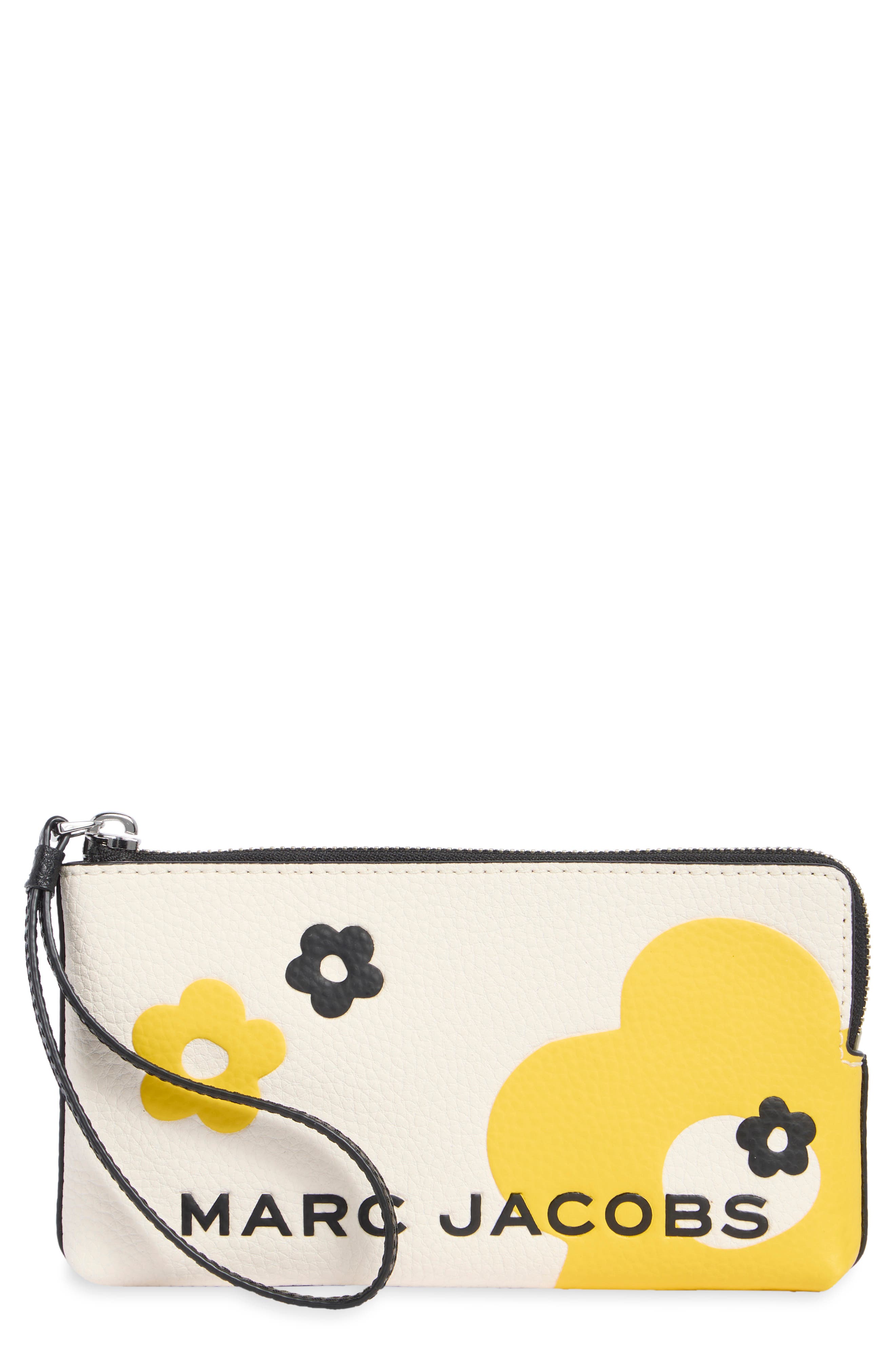 Daisy Print Bold Wristlet
