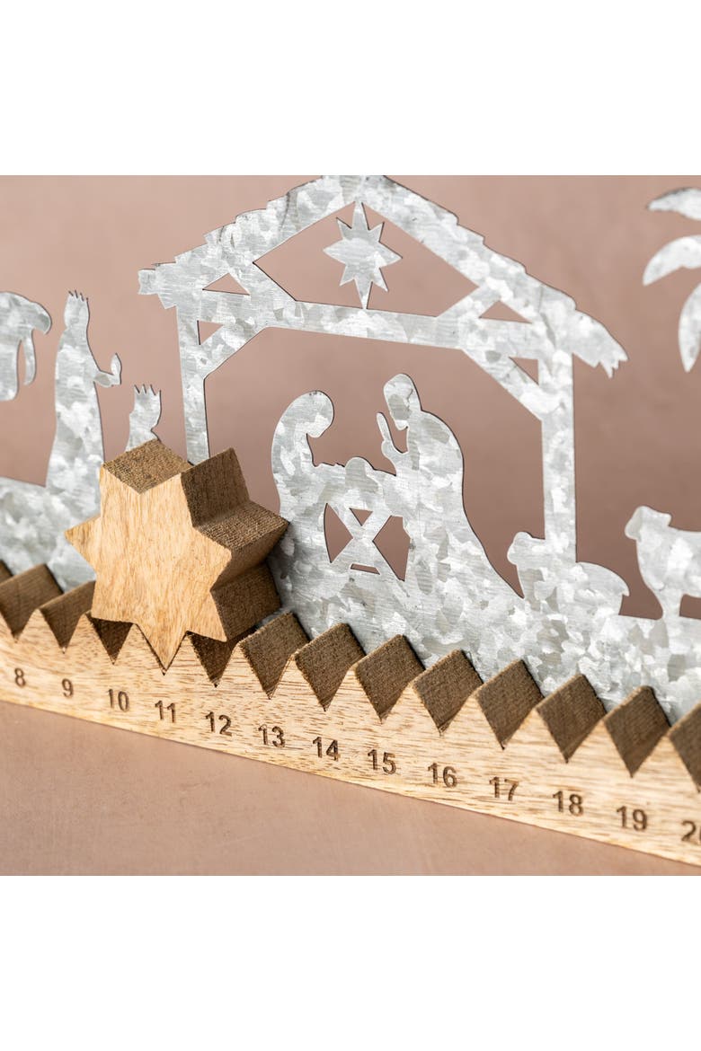 Raja Nativity Advent Calendar, Alternate, color, Natural