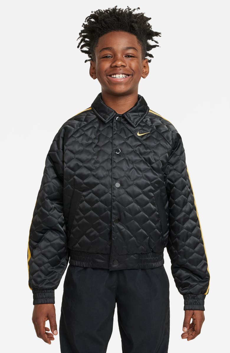 Nike Kids' Culture Of Basketball Repel Quilted Bomber Jacket, Main, color, 